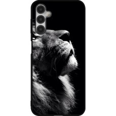 Coque Samsung Galaxy A14 5G - Silicone rigide noir Lion looking up