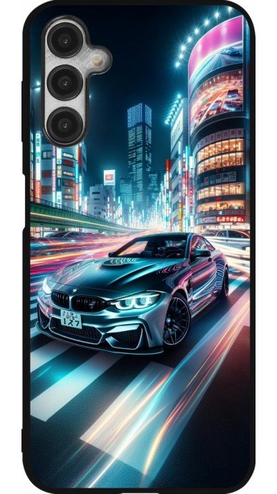 Coque Samsung Galaxy A14 5G - Silicone rigide noir BMW M4 Tokyo Night