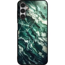 Samsung Galaxy A14 5G Case Hülle - Silikon schwarz Majestätischer grüner Marmor