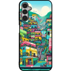 Coque Samsung Galaxy A14 5G - Silicone rigide noir Medellin Comuna 13 Art