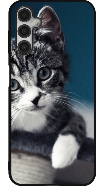 Coque Samsung Galaxy A14 5G - Silicone rigide noir Meow 23