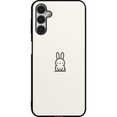 Coque Samsung Galaxy A14 5G - Silicone rigide noir Minimal bunny cutie