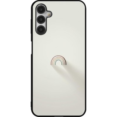 Coque Samsung Galaxy A14 5G - Silicone rigide noir Mini Rainbow Minimal