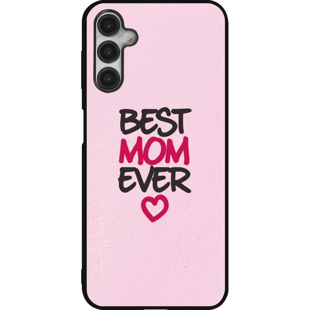 Samsung Galaxy A14 5G Case Hülle - Silikon schwarz Mom 2023 best Mom ever pink