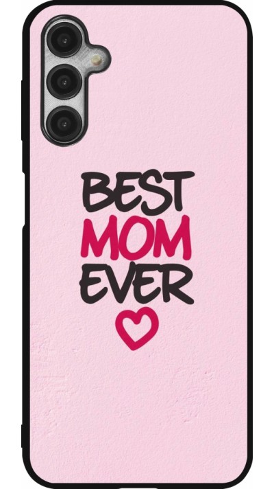 Coque Samsung Galaxy A14 5G - Silicone rigide noir Mom 2023 best Mom ever pink