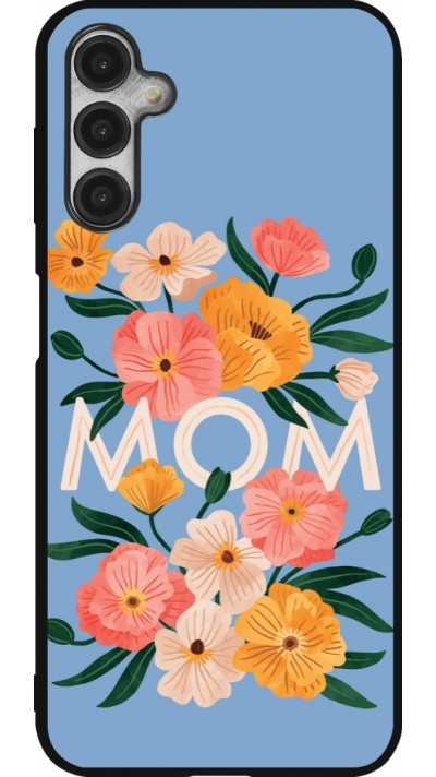Samsung Galaxy A14 5G Case Hülle - Silikon schwarz Mom 2026 Flowers
