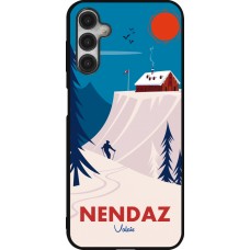Coque Samsung Galaxy A14 5G - Silicone rigide noir Nendaz Cabane Ski