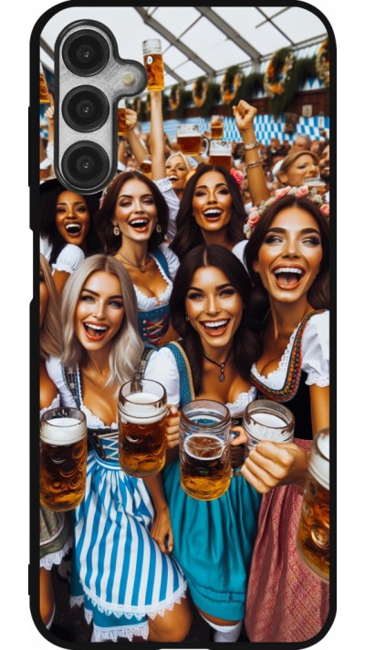 Samsung Galaxy A14 5G Case Hülle - Silikon schwarz Oktoberfest Frauen