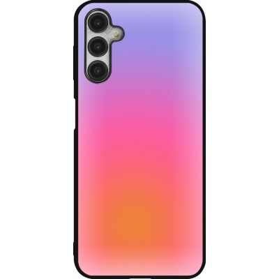 Samsung Galaxy A14 5G Case Hülle - Silikon schwarz Orange Pink Blue Gradient