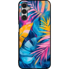Coque Samsung Galaxy A14 5G - Silicone rigide noir Palms Blue