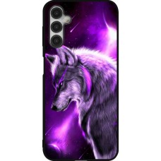 Samsung Galaxy A14 5G Case Hülle - Silikon schwarz Purple Sky Wolf