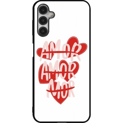 Coque Samsung Galaxy A14 5G - Silicone rigide noir Saint Valentines Day 26 Amor