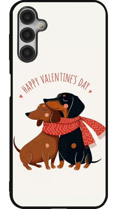 Coque Samsung Galaxy A14 5G - Silicone rigide noir Saint Valentines Day 26 Happy Valentine