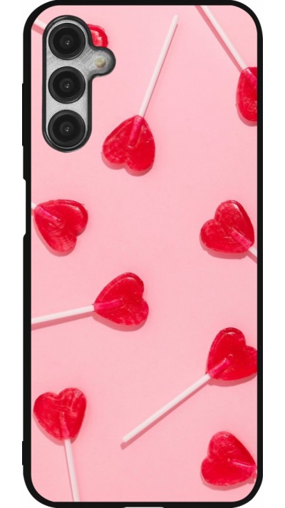 Coque Samsung Galaxy A14 5G - Silicone rigide noir Saint Valentines Day 26 Lollipop