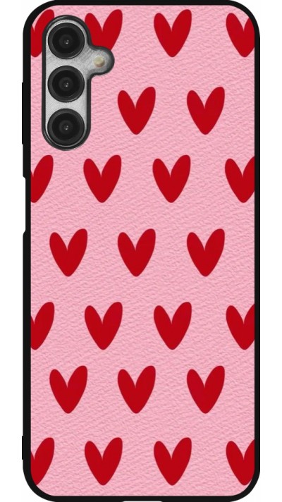 Coque Samsung Galaxy A14 5G - Silicone rigide noir Saint Valentines Day 26 Pattern heart