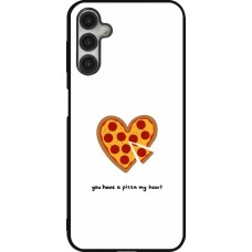 Coque Samsung Galaxy A14 5G - Silicone rigide noir Saint Valentines Day 26 You have my pizza heart