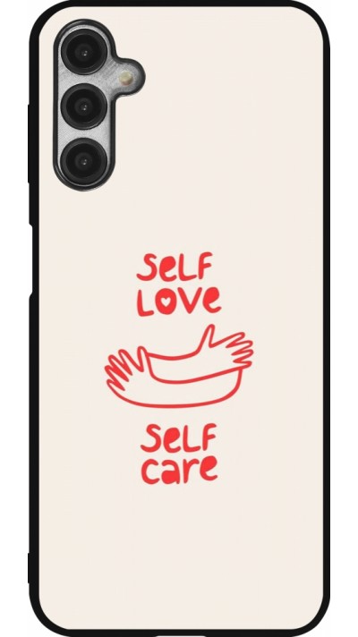 Coque Samsung Galaxy A14 5G - Silicone rigide noir Saint Valentines Day 26 Self love self care