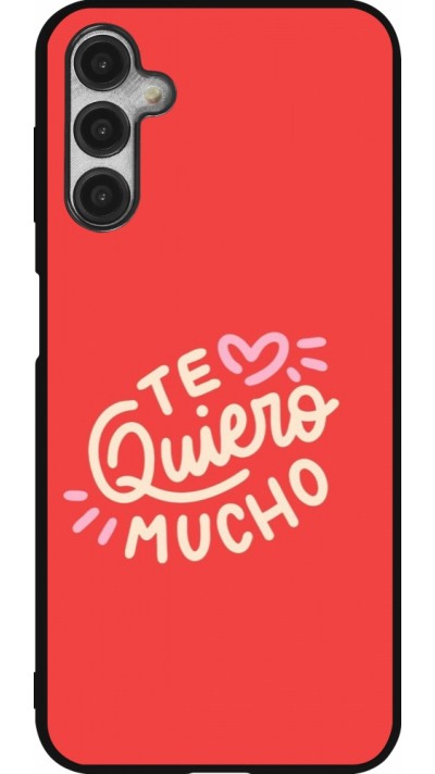 Coque Samsung Galaxy A14 5G - Silicone rigide noir Saint Valentines Day 26 Te quiero mucho