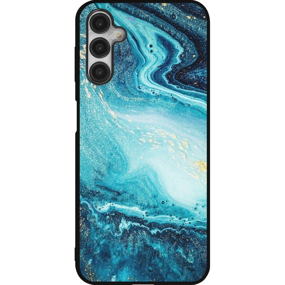 Samsung Galaxy A14 5G Case Hülle - Silikon schwarz Sea Foam Blue