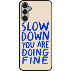 Coque Samsung Galaxy A14 5G - Silicone rigide noir Slow down 2026