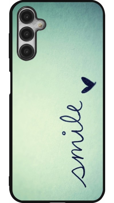 Samsung Galaxy A14 5G Case Hülle - Silikon schwarz Smile