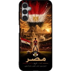 Coque Samsung Galaxy A14 5G - Silicone rigide noir Football Égypte splash 2026
