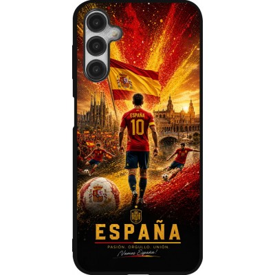 Samsung Galaxy A14 5G Case Hülle - Silikon schwarz Fussball Espanien splash 2026
