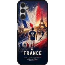 Coque Samsung Galaxy A14 5G - Silicone rigide noir Football France splash 2026