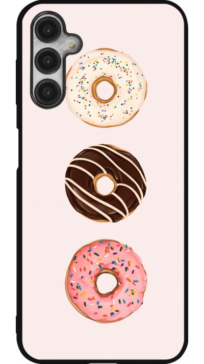 Samsung Galaxy A14 5G Case Hülle - Silikon schwarz Spring 23 donuts