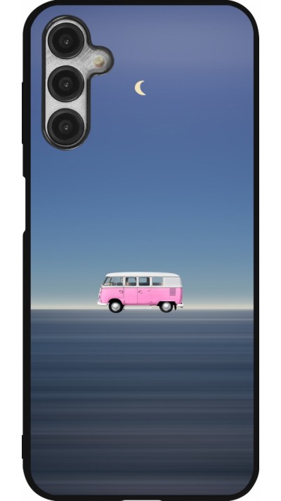 Coque Samsung Galaxy A14 5G - Silicone rigide noir Spring 23 pink bus