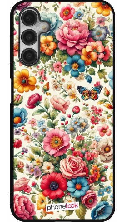 Samsung Galaxy A14 5G Case Hülle - Silikon schwarz Spring 25 fruehling bluetend