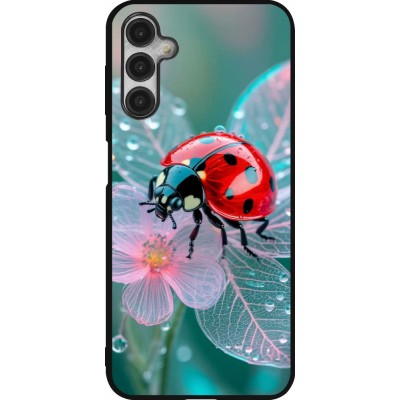 Coque Samsung Galaxy A14 5G - Silicone rigide noir Ladybird in bloom Spring 2026