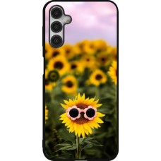 Samsung Galaxy A14 5G Case Hülle - Silikon schwarz Sunflower with glasses Spring 2026