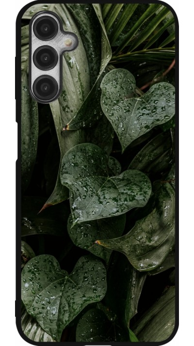 Coque Samsung Galaxy A14 5G - Silicone rigide noir Spring 23 fresh plants