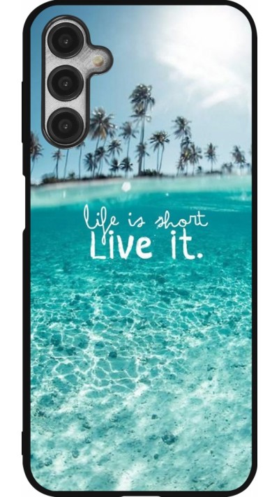 Coque Samsung Galaxy A14 5G - Silicone rigide noir Summer 18 24