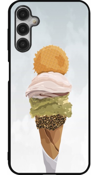 Coque Samsung Galaxy A14 5G - Silicone rigide noir Summer 2025 Cornet