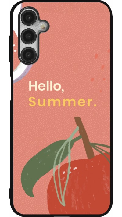 Coque Samsung Galaxy A14 5G - Silicone rigide noir Summer 2025 Hello summer