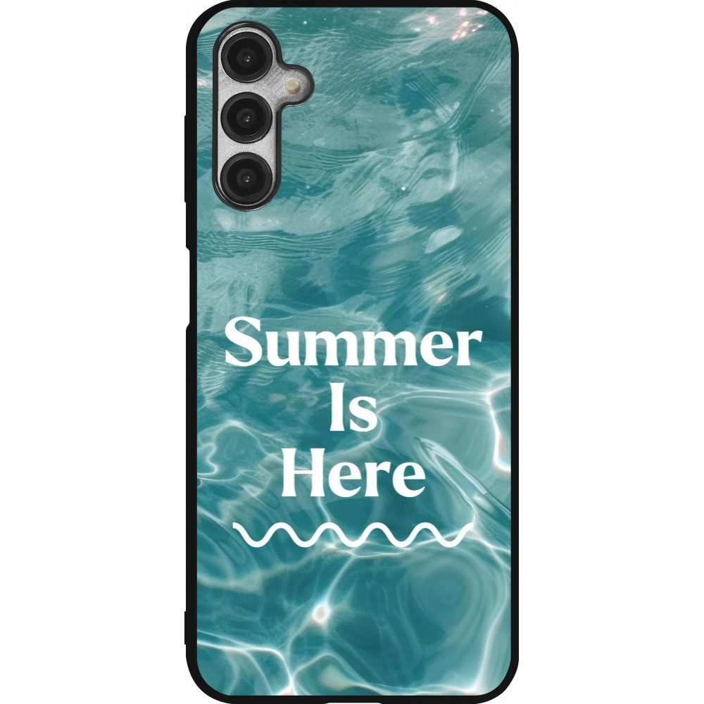 Coque Samsung Galaxy A14 5G - Silicone rigide noir Summer 2025 Summer is here