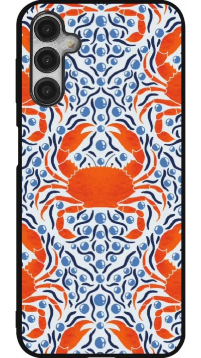 Samsung Galaxy A14 5G Case Hülle - Silikon schwarz Crabs and pearls Summer 2026