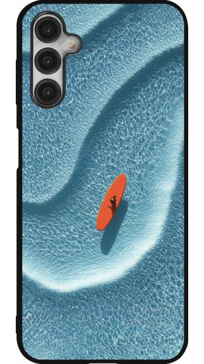 Samsung Galaxy A14 5G Case Hülle - Silikon schwarz Orange surf Summer 2026