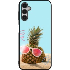 Samsung Galaxy A14 5G Case Hülle - Silikon schwarz Pineapple with glasses Summer 2026