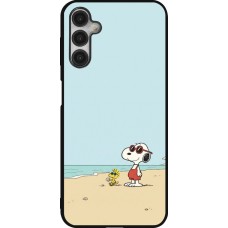 Samsung Galaxy A14 5G Case Hülle - Silikon schwarz Snoopy on the beach Summer 2026