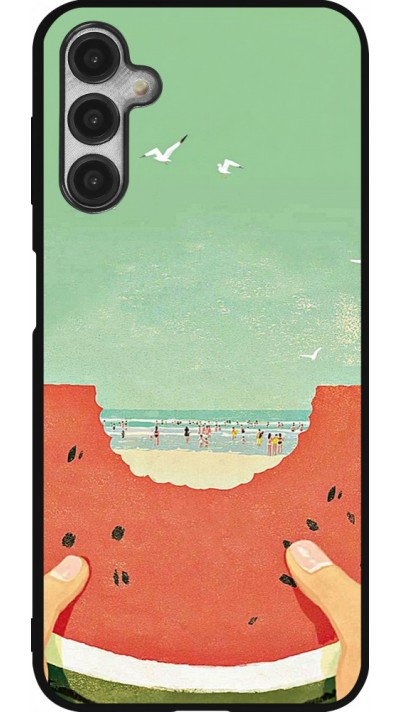 Samsung Galaxy A14 5G Case Hülle - Silikon schwarz Views through a watermelon Summer 2026