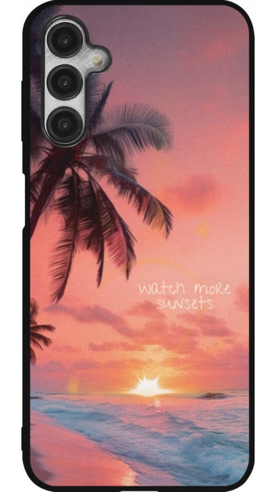 Samsung Galaxy A14 5G Case Hülle - Silikon schwarz Watch more sunsets Summer 2026