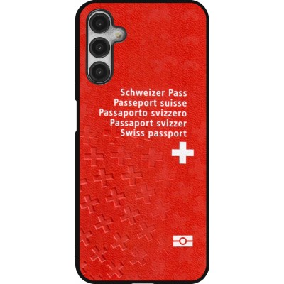 Samsung Galaxy A14 5G Case Hülle - Silikon schwarz Swiss Passport