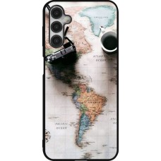 Coque Samsung Galaxy A14 5G - Silicone rigide noir Travel 01