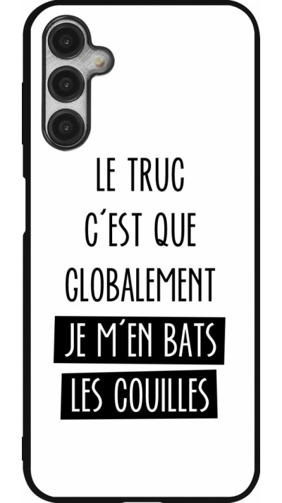 Samsung Galaxy A14 5G Case Hülle - Silikon schwarz Le truc globalement bats les couilles