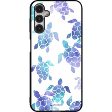 Samsung Galaxy A14 5G Case Hülle - Silikon schwarz Turtles pattern watercolor