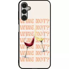 Coque Samsung Galaxy A14 5G - Silicone rigide noir Wine not