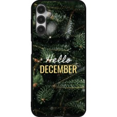 Coque Samsung Galaxy A14 5G - Silicone rigide noir Winter 25 Winter hello december